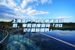 上海落户：网上申请落户后，审批进度查询「2022最新细则」