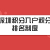 2022年深圳积分入户积分排名制度入户（附：2022深圳积分入户官网入口）