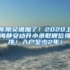 年限又增加了！2020上海静安幼升小录取顺位排序！入户至少2年！