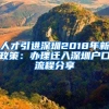 人才引进深圳2018年新政策：办理迁入深圳户口流程分享