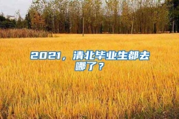 2021，清北毕业生都去哪了？