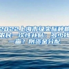 2022上海市级实际种粮农民一次性补贴：多少钱一亩？附资金分配