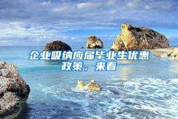 企业吸纳应届毕业生优惠政策，来看→